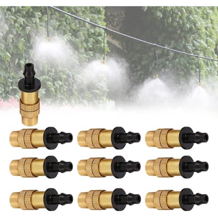 10 kpl säädettävää kastelu-suihkua, säädettävä rei'än kierre sumutus