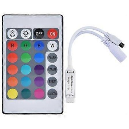 24-knapps IR Fjärrkontroll Trådlös Färgglad Strip Controller för Monokromatiska Lampor med LED Som Ljuskälla