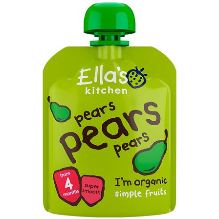 Ella's Kitchen Babymos pære, pære & pære (4 mdr) Ø 70 g, Børn & Forældre, Babymad, Babymos