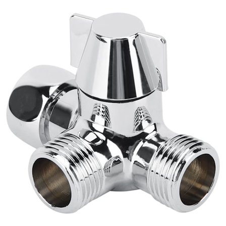 G1/2" Dusj Treveis T-formet Adapter Vannomleder Kobling Toalett Bidet Vannseparator