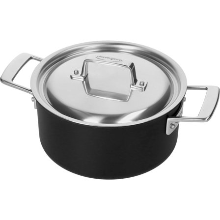 Demeyere Black 5 gryte 20 cm' - 'Sort/sølv