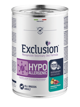 Exclusion Monoprotein Veterinary Diet Formula Hypoallergenic Cibo