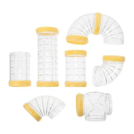 1 Sæt Plastik Hamster Tunnel Hamster Bur Maze Connector Hamster Bur Ekstern Rør til DIY