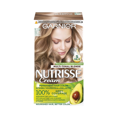 Garnier Nutrisse Cream Permanent Nourishing Hair Color Hårfärg Unisex Beige 1 ST