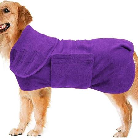 Hundtorkande kläder snabbtorkande hundpåse hundbadrock handduk KLB