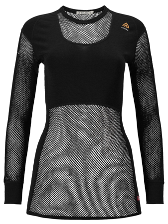 Aclima WoolNet Crewneck Shirt Woman Jet Black