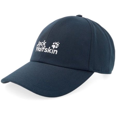 Jack Wolfskin - Blå unconstructed Keps - Baseball Dark Navy Dad Cap @ Hatstore