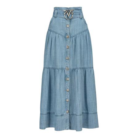 Pinko Womens 1J10Wly82Ge37 Light Blue Other Materials Nederdel Blå, Dame
