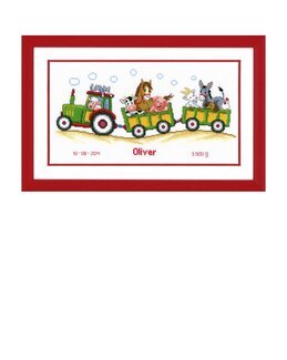 Bild Traktor mit Tieren