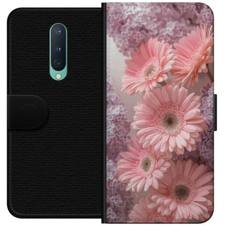 Kompatibelt Plånboksfodral till OnePlus OnePlus 8 Blomsterdesign Rosa Blommor