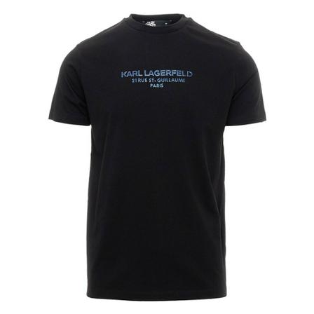 Karl Lagerfeld, T-Shirts Zwart, Heren, Maat:S