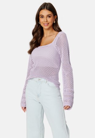 BUBBLEROOM Varley crochet top Lilac Vaatteet