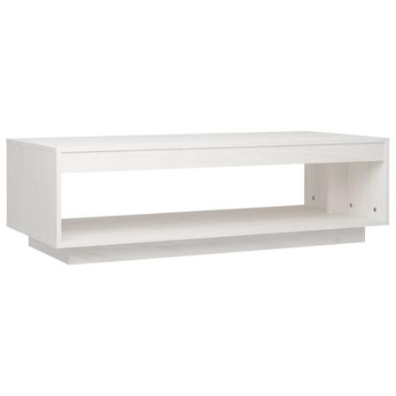 Vidaxl Soffbord Vit 110x50x33,5 Cm Massiv Furu Vit