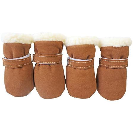 4st Antisladd Puppys Skor Vindtät Vinter Pet