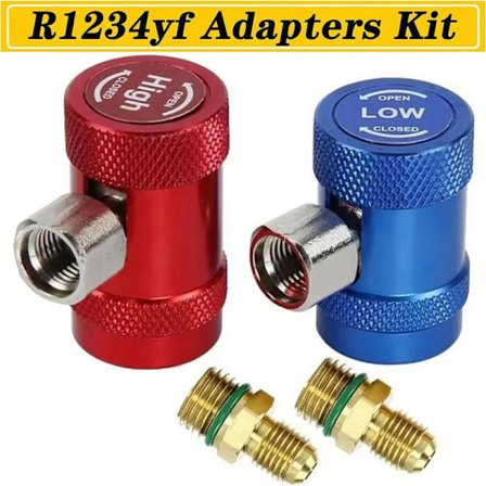 R1234yf Airconditionering Evakuering Hurtigkoblingskit, HP LP R1234yf Koblinger