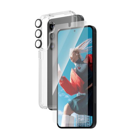 PanzerGlass 3-in-1 Set Samsung Galaxy S24 | Ultra-Wide Fit m. EasyAligner