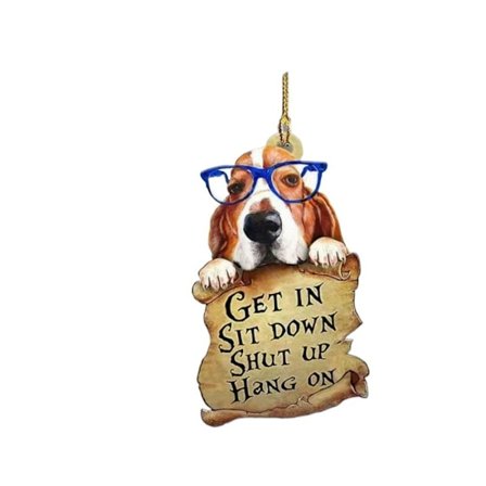 Backspegelhängande hunddekoration D D