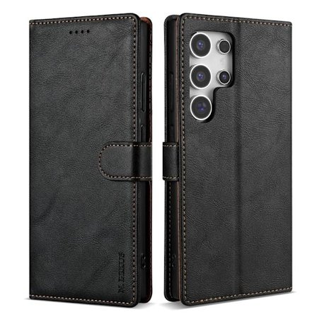 N.BEKUS Samsung Galaxy S26 Ultra Plånboksfodral Konstläder - Svart