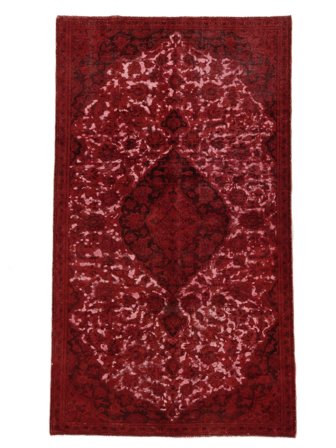 Tapis Colored Vintage 138X247 Rouge Foncé/Noir (Laine, Perse/Iran)