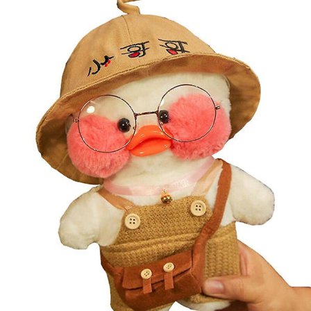 Kuuma 30cm Lalafanfan Cafe Ankka Pehmolelu Sarjakuva Söpö Täytetty Ankka