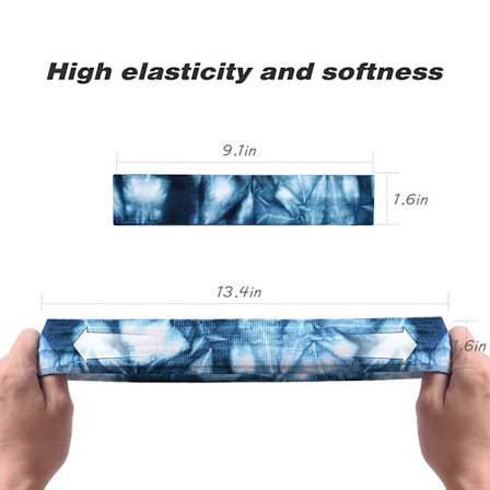 Pakke af Sports Pandebånd til Mænd, Anti-Skridsikker Hårbånd Atletisk Pandebånd, Fugttransporterende Svedbånd til Løb Yoga Cykling Fitness