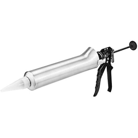 Fugepistol Fortykket Rustfrit Stål Keramisk Flise Fugning Pistol Mørtel Fugning Pistol Sprøjte Fugning Værktøj Fyld med Cement Kalk Fugemasse