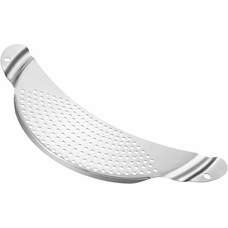 Rustfritt stål side sil, pasta sil, sil med håndtak, kan brukes til gryter opptil 9 tommer i diameter, rask matlaging, holdbar kjøkken A