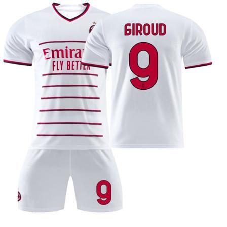 AC Milan tröja 22 23 fotbollströja NO.9 Giroud S(165-170cm)