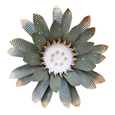 Väggdekoration Metallblomma B B