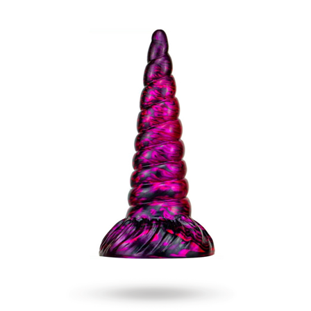 Metallic Dildo Unix Purple/Black 19,5 Cm