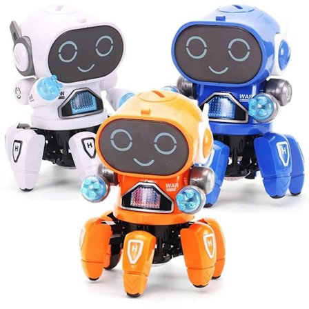 Børn Elektrisk Robot Legetøj Gave Sød 6-Klo LED Lys Musikalsk Dansende Robot Legetøj Dansende Robot_TF_TF