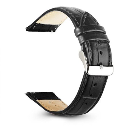 20mm Läderklockarmband Snabbkoppling Krokodil Läderband