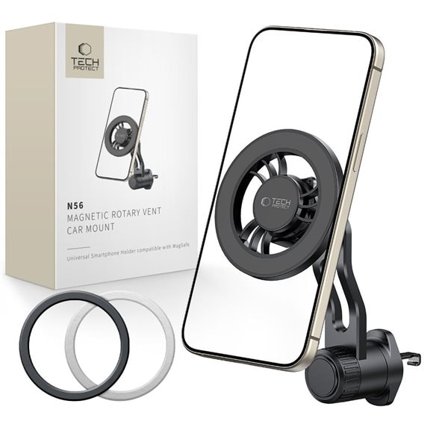 Tech-Protect N56 MagSafe-feste for luftventil i bilen - svart