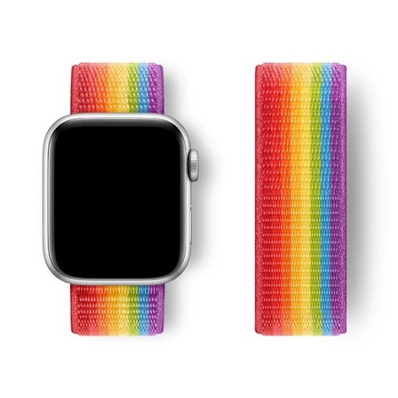 Nylon Loop Armband för Apple Watch band 44mm 40mm 45mm 41mm 46 42mm 49mm 44 45 mm armband iWatch serie 10 9 SE 7 6 5 4 Ultra 2