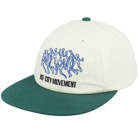 HUF - Weiss Snapback Cap - Movement 6 Panel Linen/Green Snapback @ Hatstore