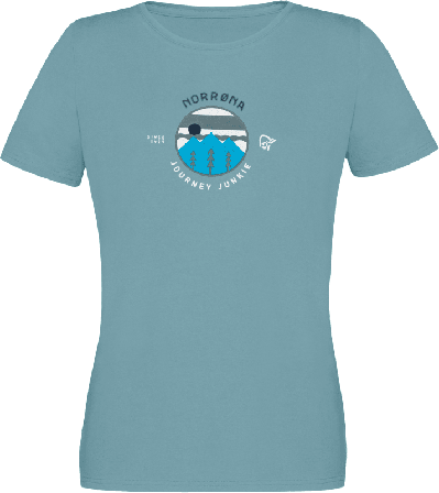 Norrøna Women's /29 Cotton Journey T-shirt Women short-sleeved sweaters Blue M