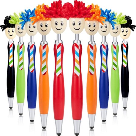 Mop Head Pen Skjermrenser Stylus Penner 2-i-1 Stylus Pen Støvklut