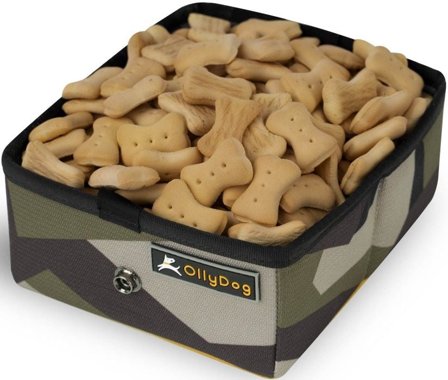 Ollydog Crumple Travel Bowl Swedish Camo