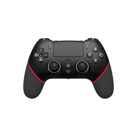 Sort Rød Bluetooth Spilcontroller Kompatibel med Dobbelt Vibration Hall Effect Joystick Konsol til PS4/PS4 Pro/PS4 Slim/PC