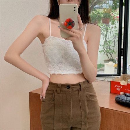 Camisole Floral Spaghetti Strap HVID