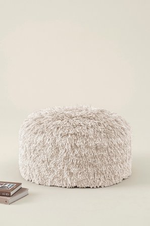 Jotex - Sittepuff, Diameter 70 Cm Naturhvit - FUNTANA - Kjøp Sittepuffer hos Jotex