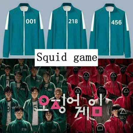 Squid Game Cosplay Kostume Unisex Sweatshirt + Bukser Sæt Z X 218 Z