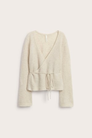 Kappahl | Omlottkofta i ullmix | Ljusbeige