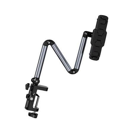 Klämfäste för surfplatta, hopfällbar aluminiumarm med 4 justeringar för sängbord