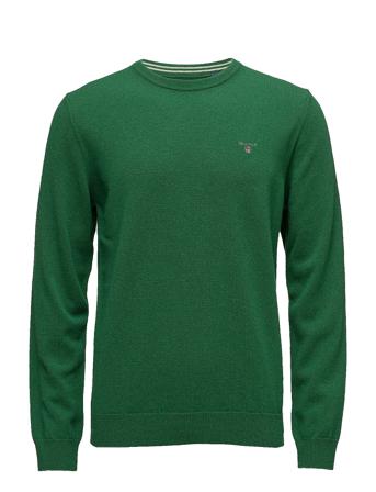 Superfine Lambswool Crew T-shirts Long-sleeved Grønn GANT