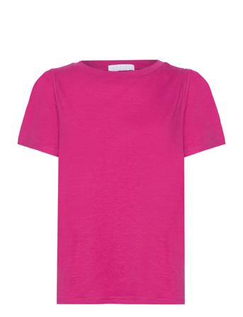 T-Shirt With Pleats Pink Coster Copenhagen