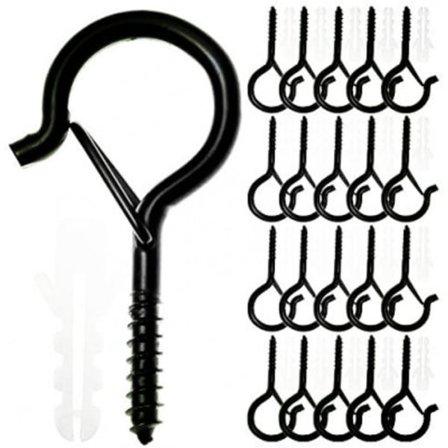 20-pack Skruvkrok Utomhusljussträng Skruvkrok Takkrok