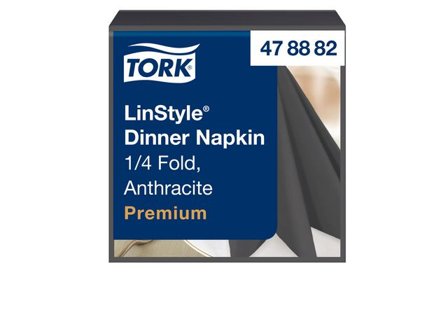 TORK Servett LinStyle antracit 39x39cm 50/fp - Lyreco - Kök och servering - Servetter och dukar - Servett - 3-lagers