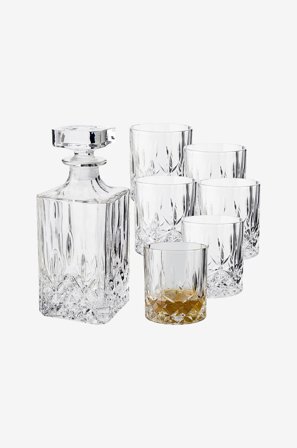 Dorre - Whiskey Vide 7 deler - Transparent - Drinkglass & shotglass - Fra Homeroom