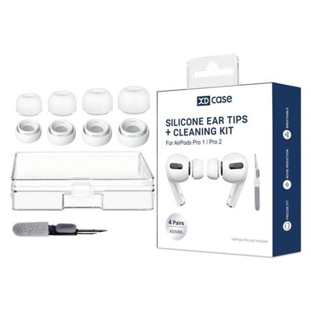 Øreputer og rengjøringsverktøy for AirPods Pro 2 / 1 - Hvit